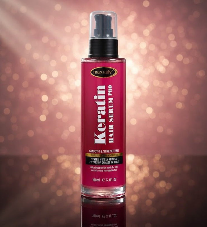 Max Lady Keratin Hair Serum Original – Smooth & Frizz Control | UAE