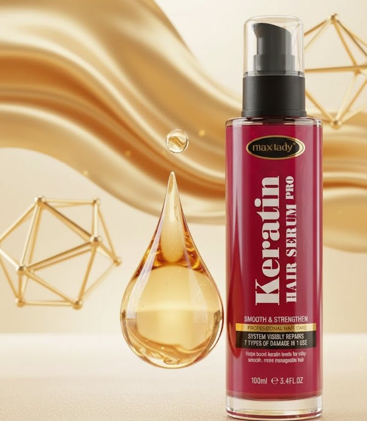 Max Lady Keratin Hair Serum Original – Smooth & Frizz Control | UAE